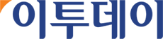 The logo for 'etoday,' a daily economic newspaper in South Korea, is their name '이투데이' (pronounced 'i-tu-de-i') which is phonetically and literally 'E-today' written in Hangeul (Korean alphabet) in a navy blue serif font. The triangle shape located in the upper left corner expresses the will of 'etoday' to contribute to the growth of the company and the interests of consumers as a lighthouse of the Korean economy.
