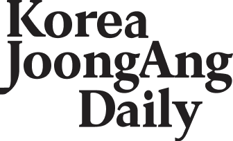 The logo for 'Korea JoongAng Daily,' the English edition of the South Korean national daily newspaper JoongAng Ilbo and one of the three main English newspapers in South Korea along with 'The Korea Times' and 'The Korea Herald,' is their name in a black serif font on three lines in title case. 'Korea' starts at the stem of the 'J' and ends at the 'A' of 'JoongAng' which is written as one word but the 'J' and 'A' are capitalized. 'Daily' starts before the first lowercase 'g' in 'JoongAng' and wraps around its descender.